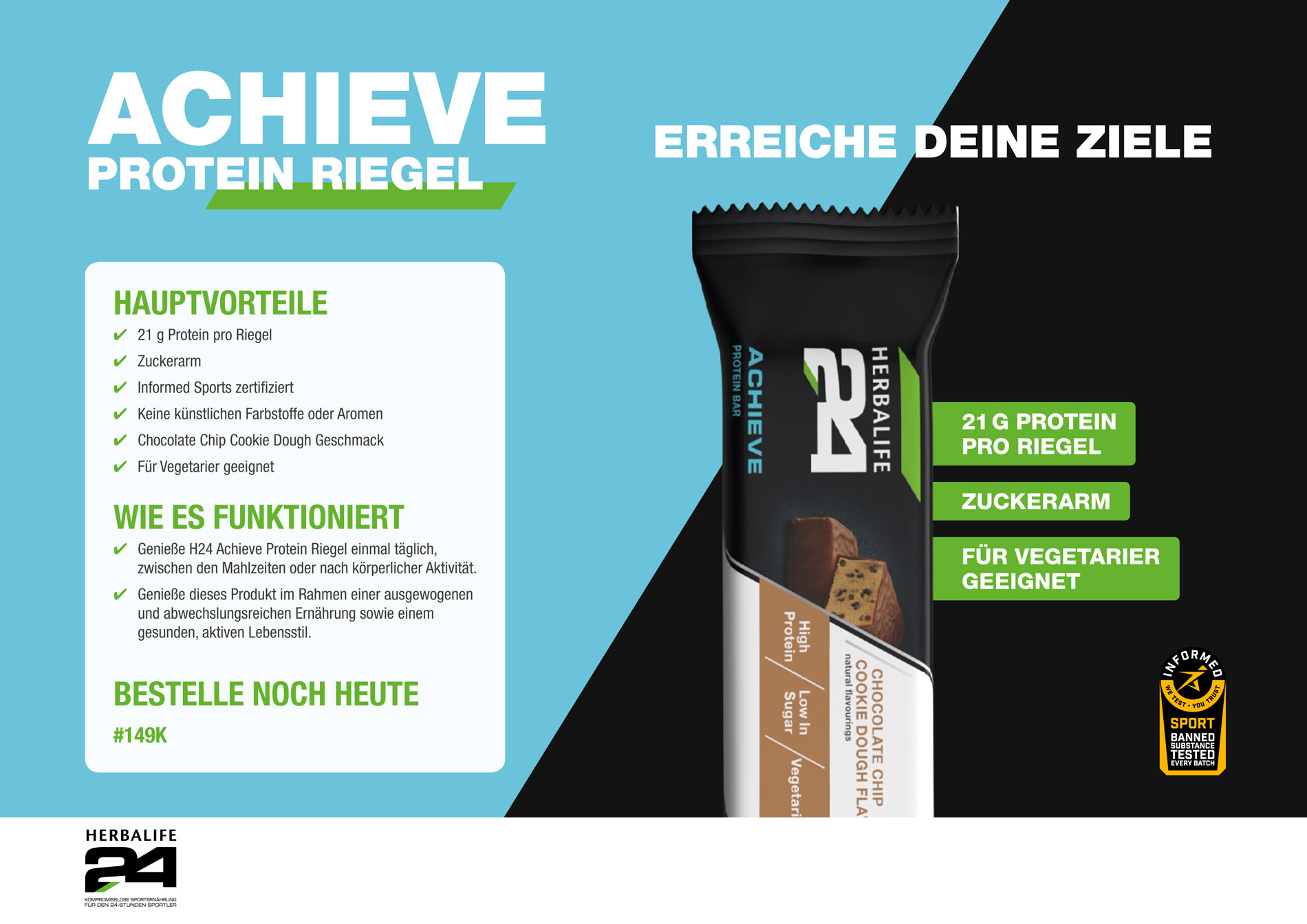 Herbalife24 Achieve Protein Riegel